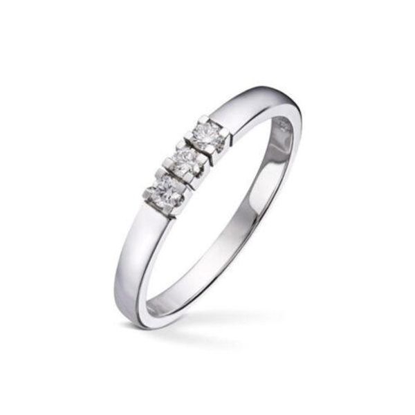 Hovedbilde Allianse Diamant Ring i Hvitt Gull 0,21 W.SI