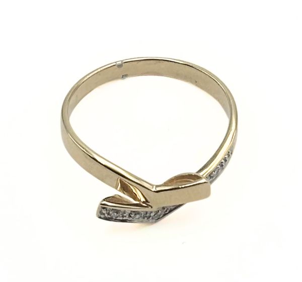 Hovedbilde Vintage gullring med geometrisk design og ...